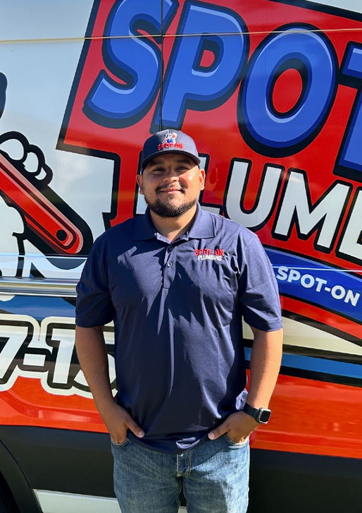 Spot-On Plumbing Technician with Company Truck